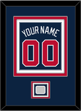 Atlanta Name, Number & World Series Jersey Patch - Alternate Road Blue - Triple Mat 2