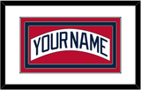Atlanta Nameplate - Home White (1987-2004) - Triple Mat 1