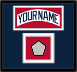 Atlanta Nameplate & World Series Jersey Patch - Home White (1987-2004)- Double Mat 3