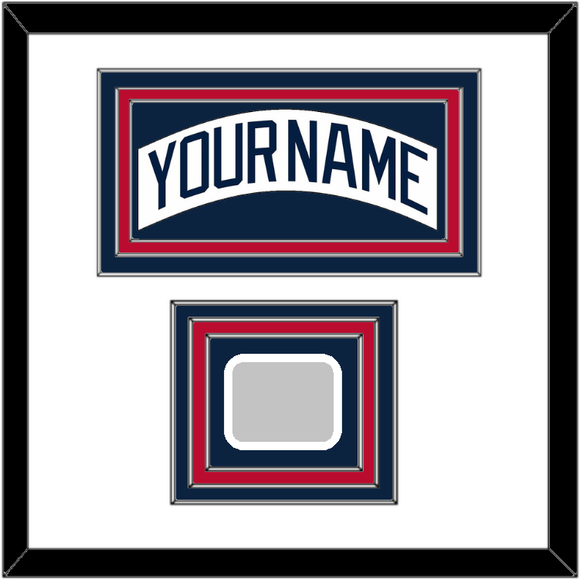 Atlanta Nameplate & World Series Jersey Patch - Home White (1987-2004)- Triple Mat 2