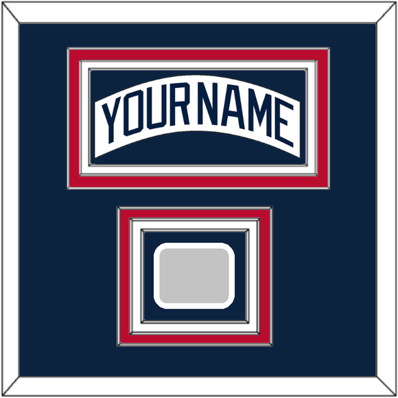 Atlanta Nameplate & World Series Jersey Patch - Home White (1987-2004)- Triple Mat 4
