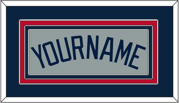 Atlanta Name - Road Gray - Triple Mat 3