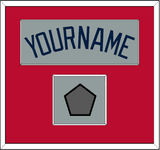Atlanta Name & World Series Champions Patch - Road Gray - Single Mat 2