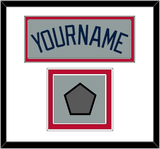 Atlanta Name & World Series Champions Patch - Road Gray - Double Mat 1