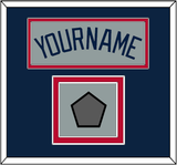 Atlanta Name & World Series Champions Patch - Road Gray - Double Mat 3