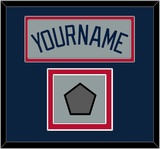 Atlanta Name & World Series Champions Patch - Road Gray - Double Mat 3