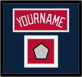 Atlanta Name & World Series Champions Patch - Alternate Home Red - Double Mat 2