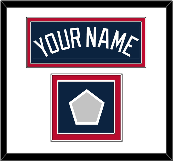 Atlanta Name & World Series Champions Patch - Alternate Road Blue - Double Mat 1