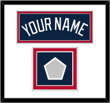 Atlanta Name & World Series Champions Patch - Alternate Road Blue - Double Mat 1
