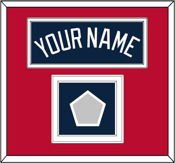 Atlanta Name & World Series Jersey Patch - Alternate Road Blue - Double Mat 2