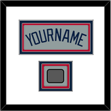 Atlanta Name & World Series Jersey Patch - Road Gray - Triple Mat 1