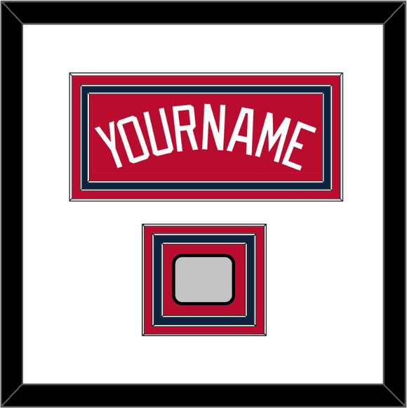 Atlanta Name & World Series Jersey Patch - Alternate Home Red - Triple Mat 1