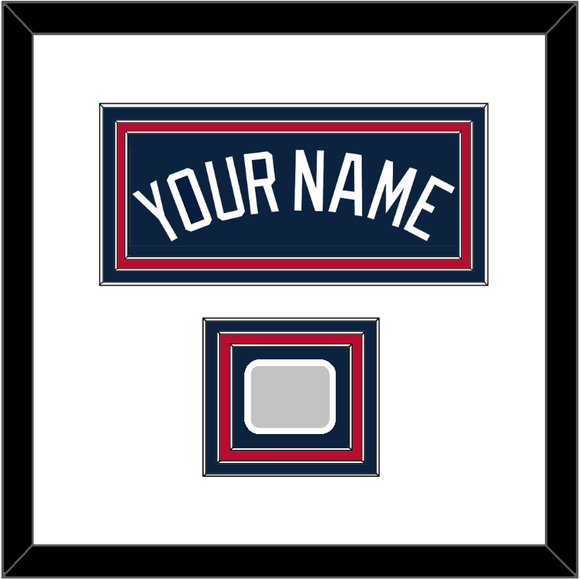 Atlanta Name & World Series Jersey Patch - Alternate Road Blue - Triple Mat 1