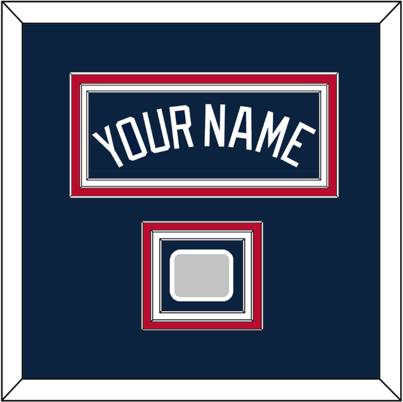 Atlanta Name & World Series Jersey Patch - Alternate Road Blue - Triple Mat 2