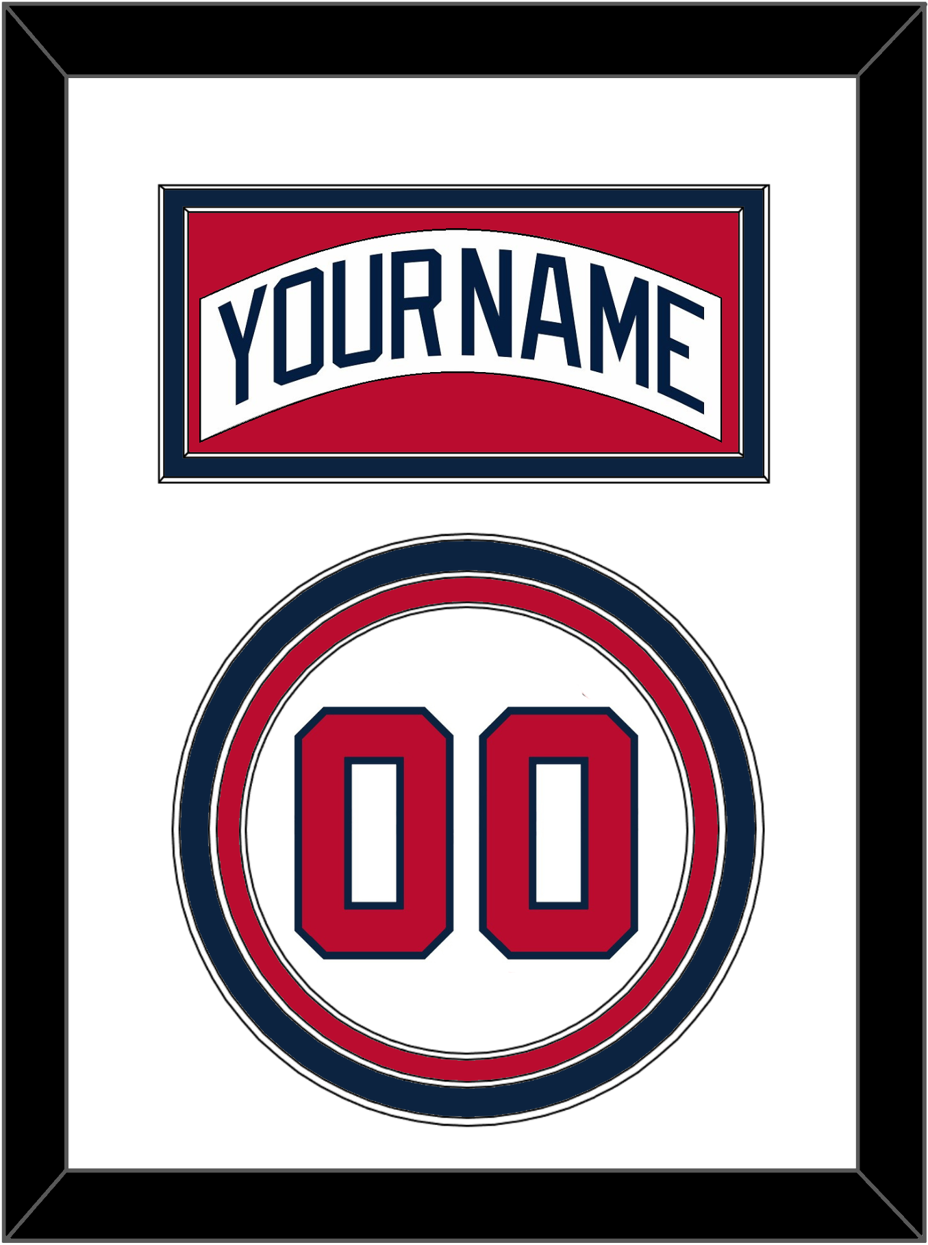 Atlanta Nameplate & Full-Size Number - Split