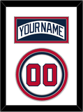 Atlanta Nameplate & Number - Home White (1987-2004) - Triple Mat 2