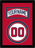 Atlanta Nameplate & Number - Home White (1987-2004) - Triple Mat 3