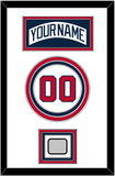 Atlanta Nameplate, Number & World Series Jersey Patch - Home White (1987-2004) - Triple Mat 2