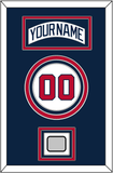 Atlanta Nameplate, Number & World Series Jersey Patch - Home White (1987-2004) - Triple Mat 4