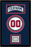 Atlanta Nameplate, Number & World Series Jersey Patch - Home White (1987-2004) - Triple Mat 4