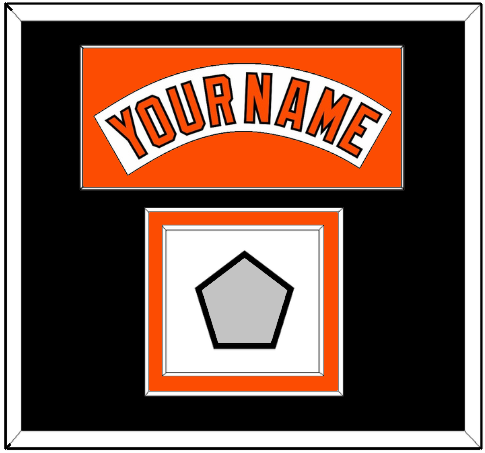 Baltimore Nameplate & World Series Jersey Patch - Home White (1978-1988) - Double Mat 8