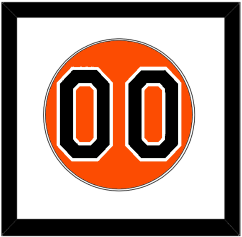 Baltimore Number - Alternate Orange - Single Mat 1