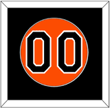 Baltimore Number - Alternate Orange - Single Mat 2