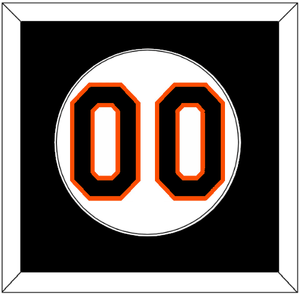 Baltimore Number - Home White (1998-2003) - Single Mat 2