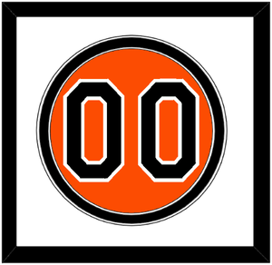 Baltimore Number - Alternate Orange - Double Mat 1