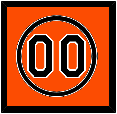 Baltimore Number - Alternate Orange - Double Mat 2