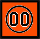 Baltimore Number - Alternate Orange - Double Mat 2