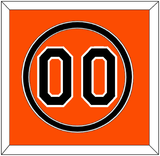 Baltimore Number - Alternate Orange - Double Mat 2