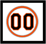 Baltimore Number - Home White (1995-1997) - Double Mat 1