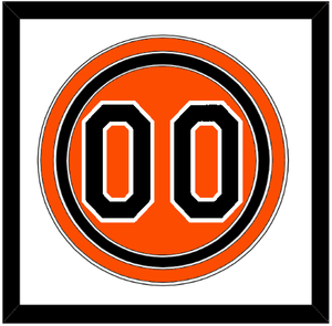 Baltimore Number - Alternate Orange - Triple Mat 1