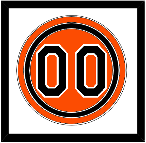 Baltimore Number - Alternate Orange - Triple Mat 1
