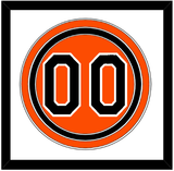 Baltimore Number - Alternate Orange - Triple Mat 1