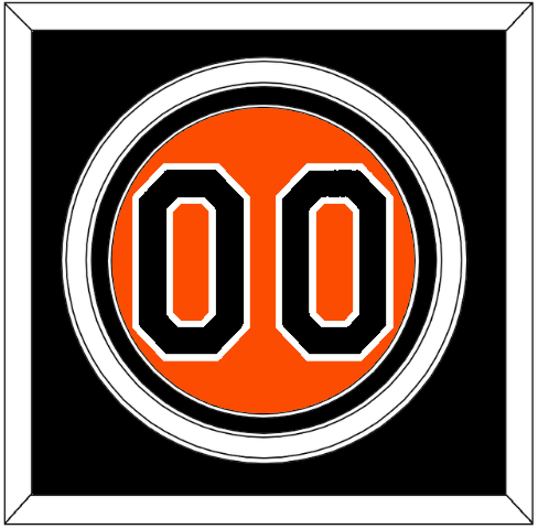 Baltimore Number - Alternate Orange - Triple Mat 3