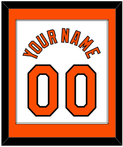 Baltimore Name & Number - Home White (1971-1977) - Single Mat 1