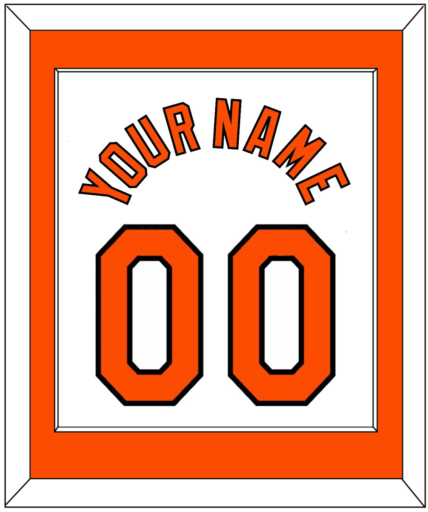 Baltimore Name & Number - Home White (1971-1977) - Essential Tier 1