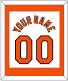 Baltimore Name & Number - Home White - Single Mat 1