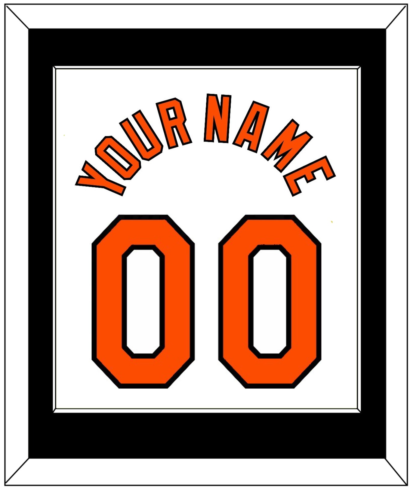 Baltimore Name & Number - Home White (1971-1977) - Essential Tier 2