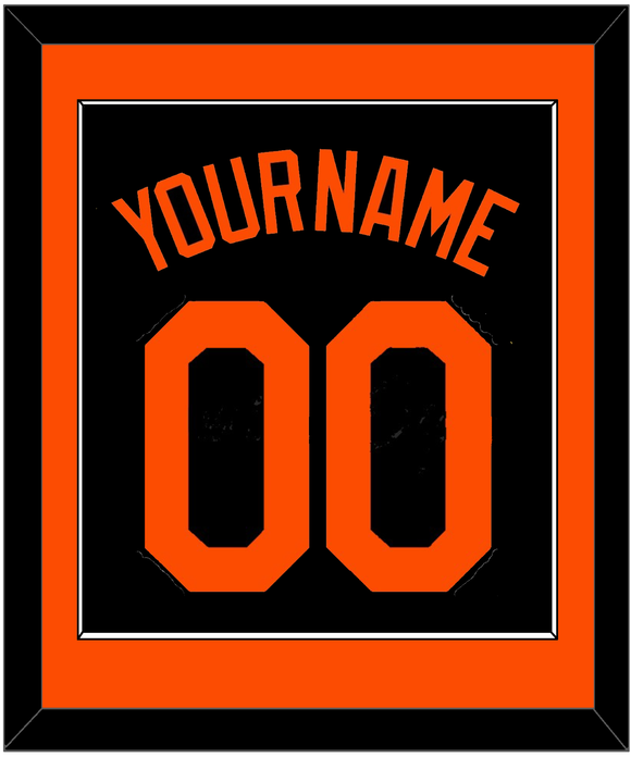 Baltimore Name & Number - Alternate Black - Single Mat 2