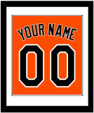 Baltimore Name & Number - Alternate Orange - Single Mat 1