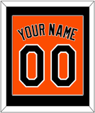 Baltimore Name & Number - Alternate Orange - Single Mat 2