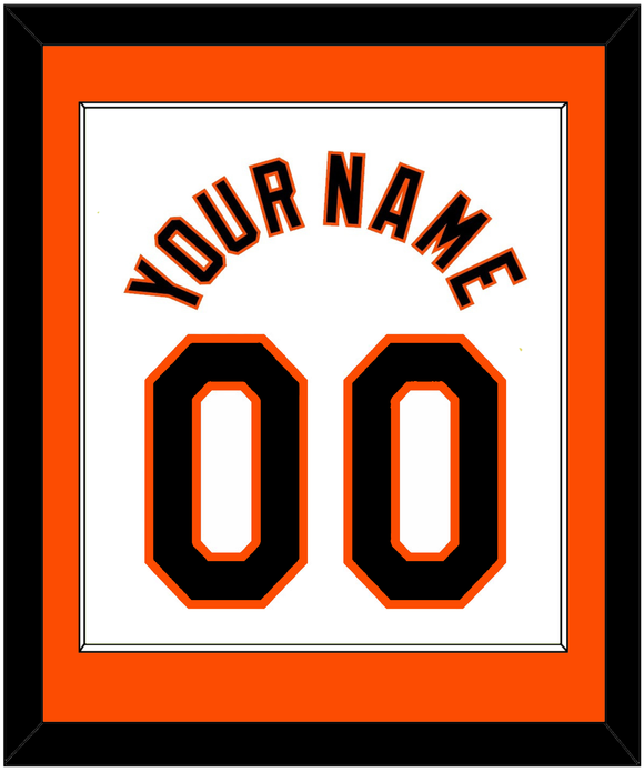 Baltimore Name & Number - Home White (1998-2003) - Single Mat 1