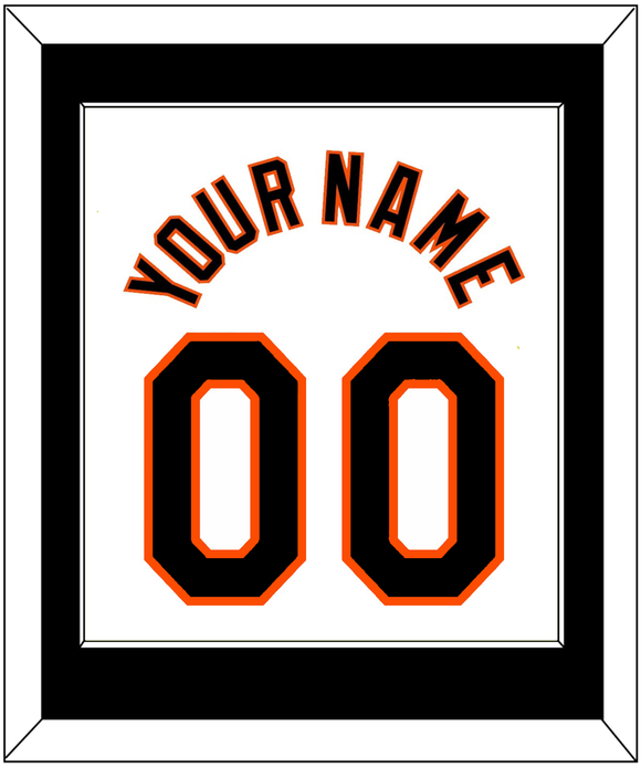 Baltimore Name & Number - Home White (1998-2003) - Single Mat 2