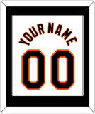 Baltimore Name & Number - Home White (1998-2003) - Single Mat 2