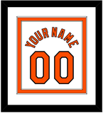 Baltimore Name & Number - Home White (2004-2008) - Double Mat 1