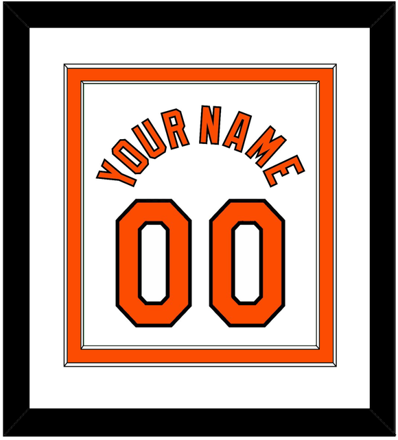 Baltimore Name & Number - Home White (1971-1977) - Double Mat 1