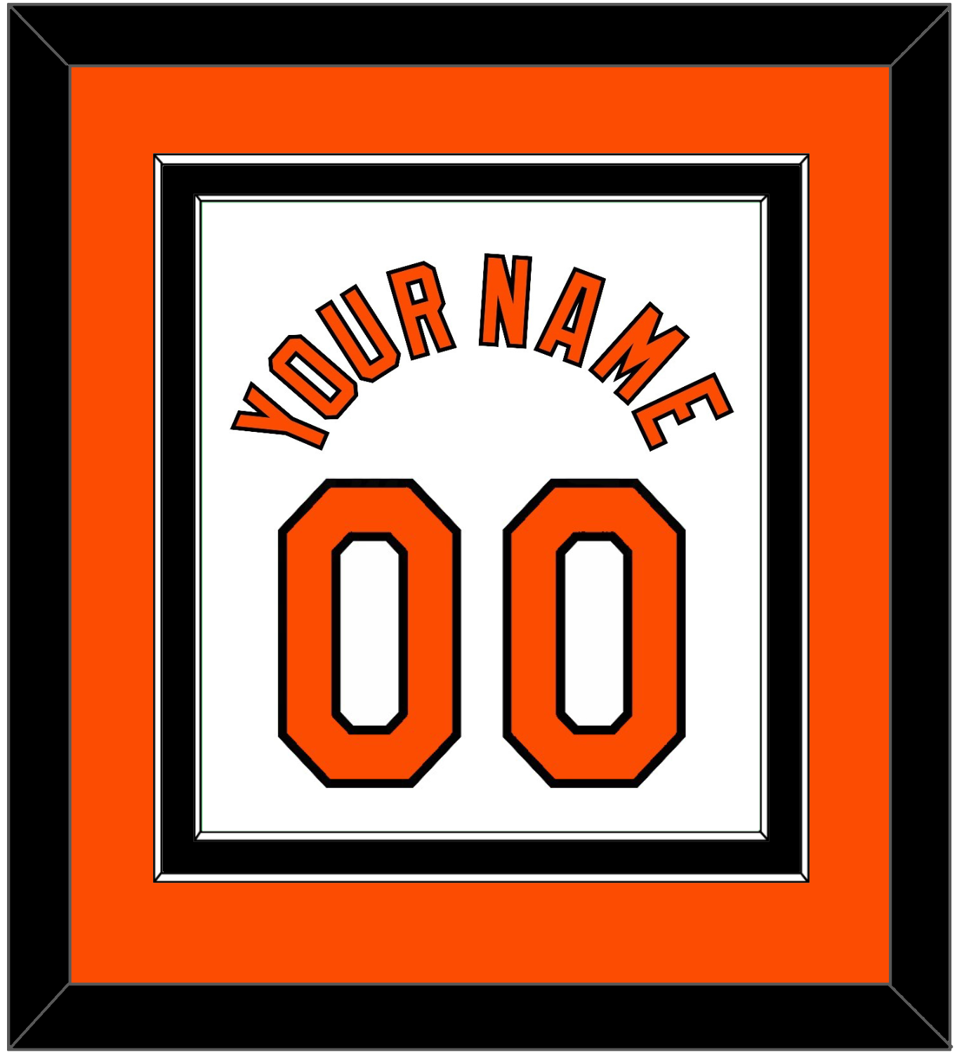 Baltimore Name & Number - Home White (1971-1977) - Signature Tier 2